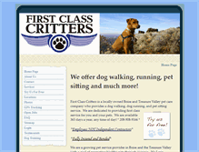 Tablet Screenshot of firstclasscritters.com